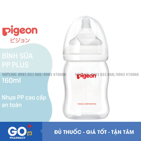 Bình sữa PP Plus Pigeon